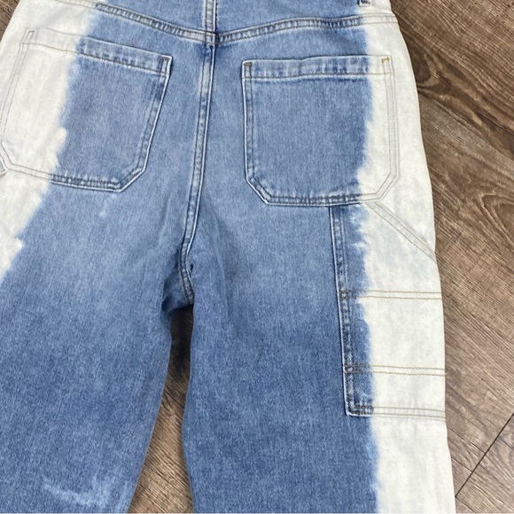 Pacsun Jeans Cargo 90' BF CARPENTER Women 27 Bleach Look Sides Baggy Straight - Picture 7 of 9